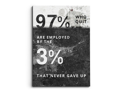 97% Who Quit branding canvas design graphic design illustration logo mock up mockup photoshop ui