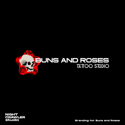 Branding for Buns And Roses branding design flat graphic design logo min minimal