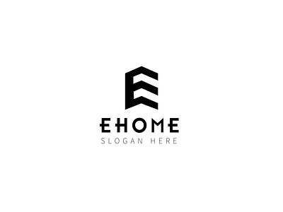 EHOME LOGO branding design e home logo e logo graphic design illustration letter logo logo logo design modern logo real estate real estate logo ui ux vector