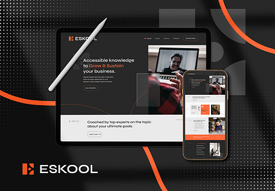 Eskool Website Design branding business website design elementor pro graphic design ui