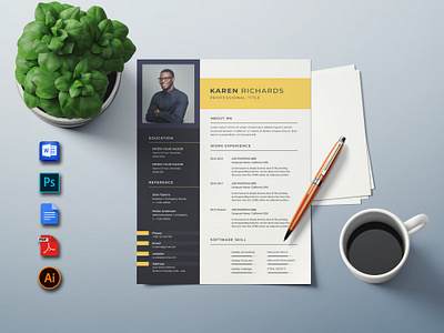 "Crafting Resumes that Stand Out: Your Path to Success" aesthetic branding career design graphic design illustration logo ui ux vector