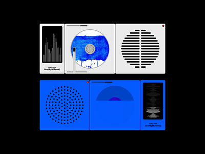 Audio visualizer — Dieter Rams clean dieter grid layout motion music rams simple typography