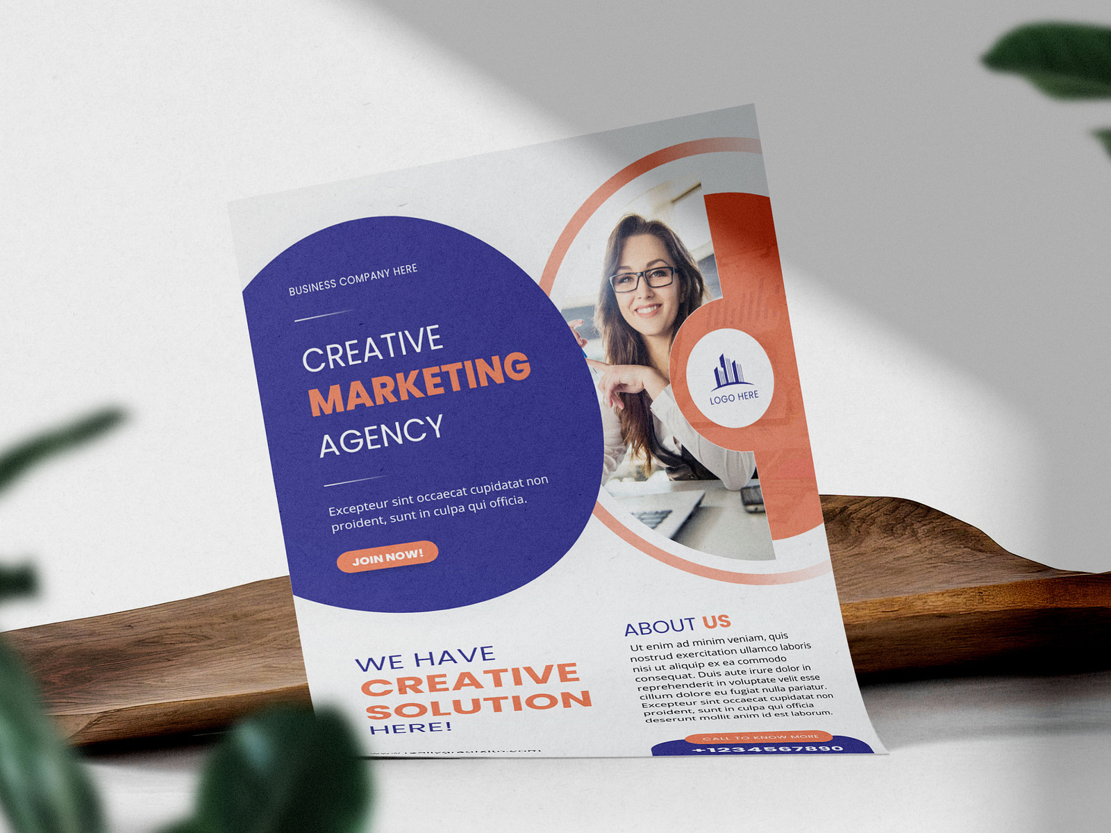 Creative Marketing Agency Flyer by JumpJazz on Dribbble