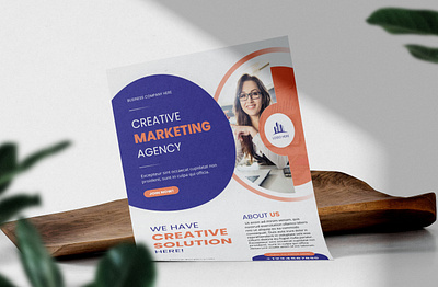 Creative Marketing Agency Flyer branding business brochure corporate flyer graphic design marketing marketing campaign professional