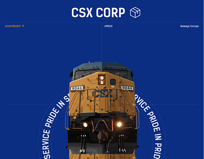 REDESIGN WEBSITE CSX Cargo transportation branding cargo corporate website design figma ui uiux web web design website