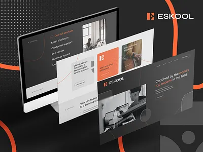 Eskool Website Design 3d animation branding business website design elementor pro graphic design illustration logo ui vector