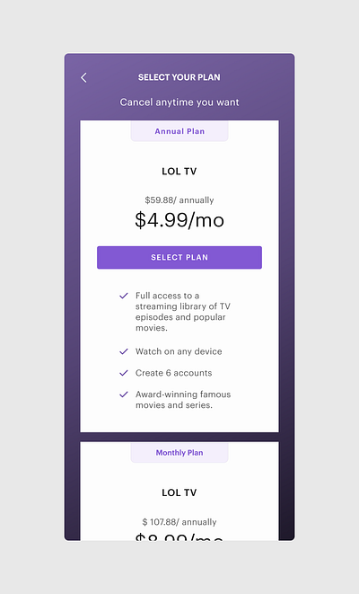 Pricing Plans || Daily UI app app design button daily dailyui dailyuichallenge design flat design gradient ui uichallenge ux