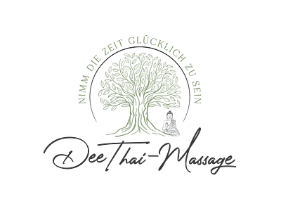 DEE THAI MASSAGE brand logo branding company logo design graphic design illustration logo massage centre massage company logo product design t shirt logo typography ui ux vector