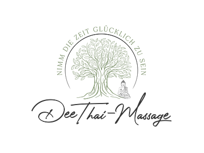 DEE THAI MASSAGE brand logo branding company logo design graphic design illustration logo massage centre massage company logo product design t shirt logo typography ui ux vector