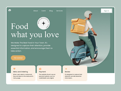 Food Delivery Landing Page contact free delivery delivery to your doorstep dinner delivery food delivery food delivery tracking online food delivery order food online same day food delivery uiuxpage