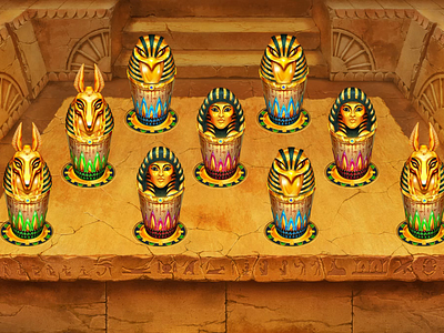 Bonus Game animation for the slot machine "Gold of Pyramids" bonus bonus animation bonus design bonus round egypt slot egyptian slot egyptian themed gambling gambling animation gambling art game art game design graphic design slot design slot machine