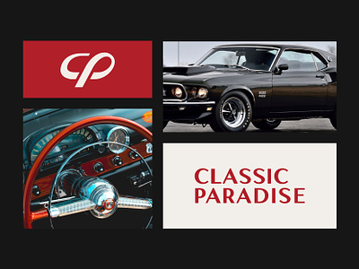 Classic Paradise auto car classic cp logo monogram old paradise vintage