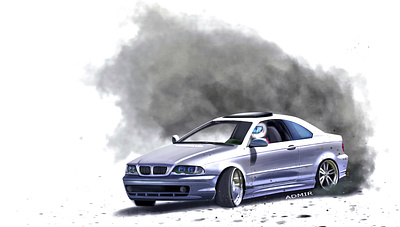 Drift king automotive brushes car design digi digitalpainting illustration sketching