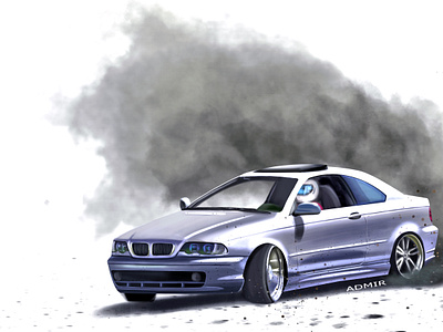 Drift king automotive brushes car design digi digitalpainting illustration sketching