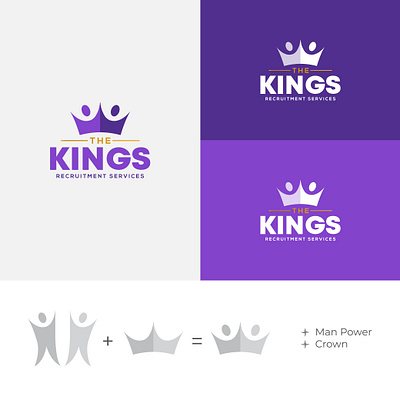 The Kings - Logo Design app icon app logo branding creative logo graphic design icon illustartion lettering logo logo design logo designer logo icon minimal logo minimalist logo modern logo simple logo symbol typography vector website logo