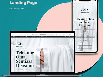 Telekung Project Landing Page landing page malaysia minimalist simple website