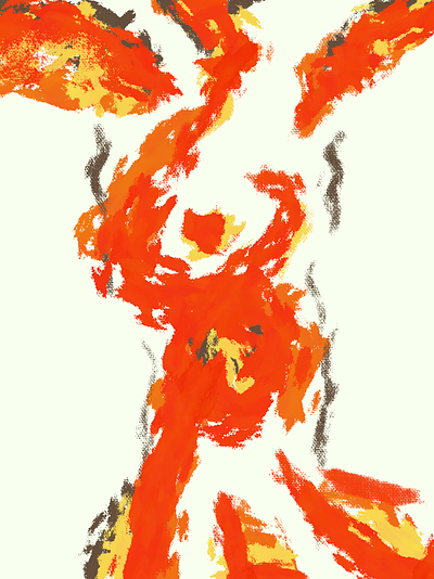 ALARM! abstract art branding burn canvas design drawing fire graphic design gray illustration logo orange procreate ui yellow