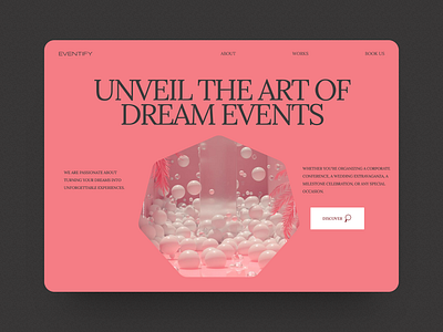 minimalist event website design designinspiration ui webdesign