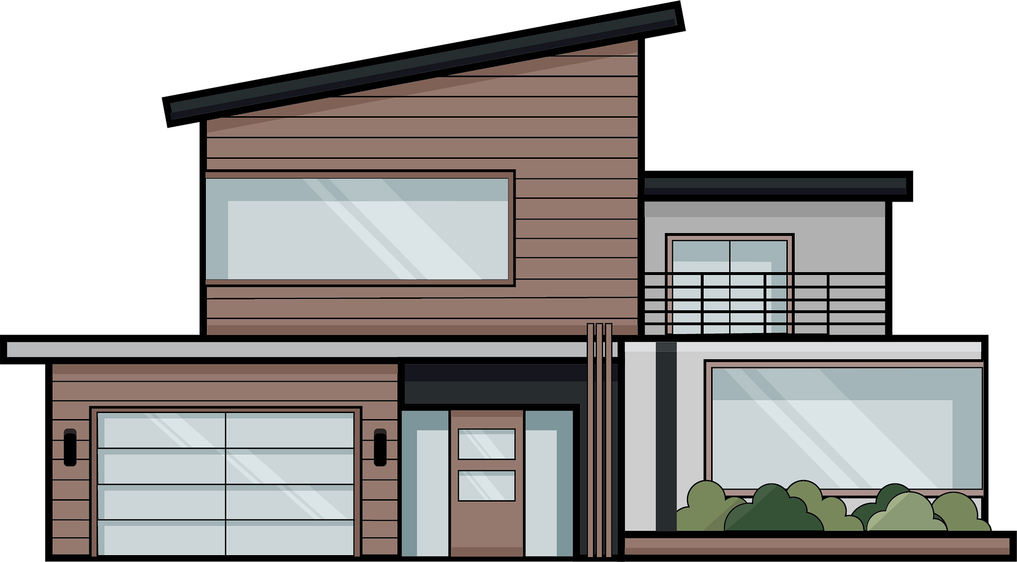 Modern Home Illustration by Nisha Anderson on Dribbble