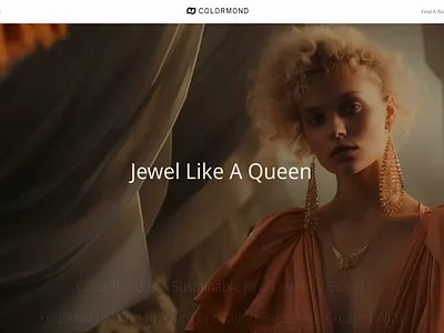 ColorMond brand page animation fashion jewelry ui web