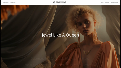 ColorMond brand page animation fashion jewelry ui web