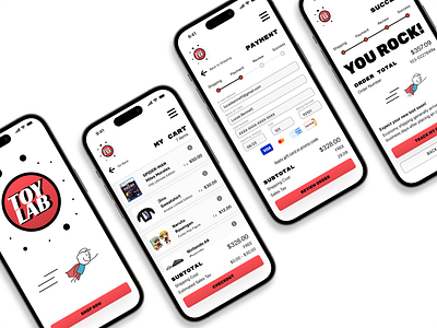 ToyLab: eCommerce Mobile App branding ecommerce graphic design mobile app design ui ui design ux ux design visual design wireframes
