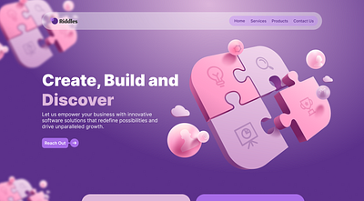 Software Company landing page company design landing page ui web design