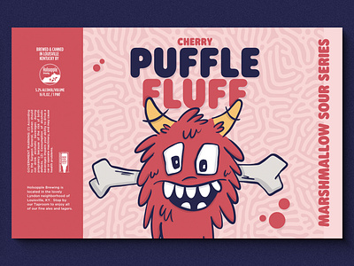 Pufflefluff Monster Series beer hand drawn illustrated illustration monster monsters