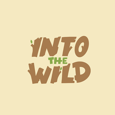 Into the Wild (Unused Brand Concept) branding hand drawn illustrated lettering logo outdoors wild