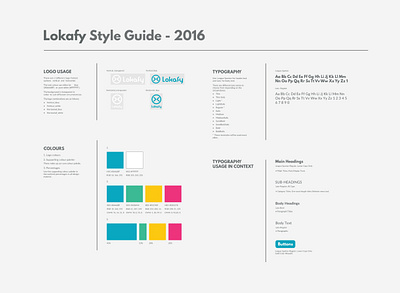 Style Guide for Tour Company (Lokafy) brandidentity branding colours design designsystem graphic design guide logo styleguide typography ui ux vector