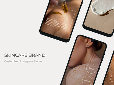 Skincare Instagram Stories customized design figma instagram instagram stories ui
