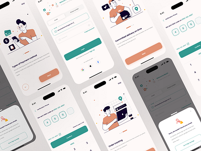 Online Shop Onboarding - Sign in - Sign Up app appdesign application cutedesign design app designapp e commerce light minimal onboarding onlineshop phone number signin signup ui uitrend uiuxdesign ux