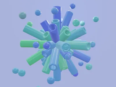 Escape - generative art 3d animation motion graphics