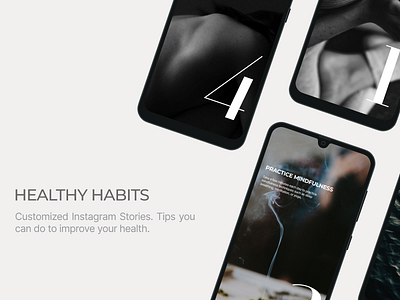 Healthy Habits Instagram Stories customized design figma healthy healthy habits instagram instagram stories ui