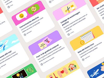 Cards - Wellness App app components mobile ui ux