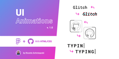 UI Animations animation figma glitch loading microinteraction neon typing ui