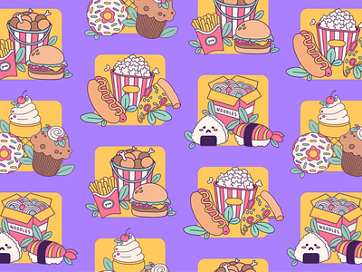 Food icons app bright design donations food fun graphic design icons illustration project ui