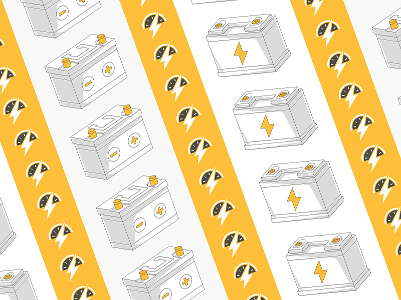 Battery Icons battery car battery icon illustration power