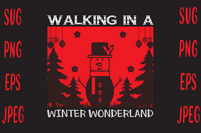 Walking In A Winter Wonderland christmas mug design
