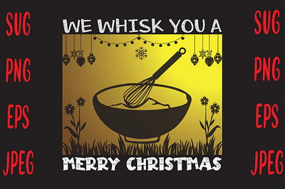 We Whisk You A Merry Christmas christmas mug design