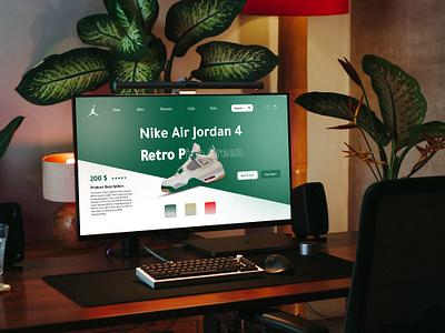 Air Jordan Landing Page design ui user interface web web ui webdesign