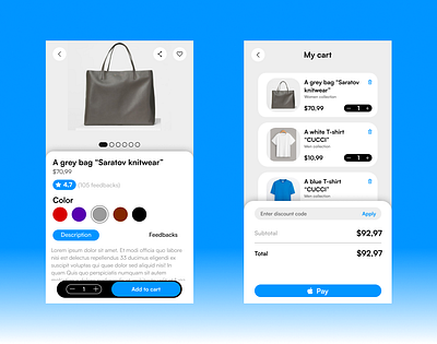 A design of an eshop app android app buy design ios shop shopdesign ui ux