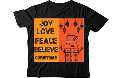 Joy love peace believe christmas christmas mug design