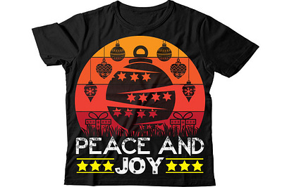 Peace and joy christmas mug design