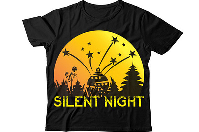 Silent night christmas mug design