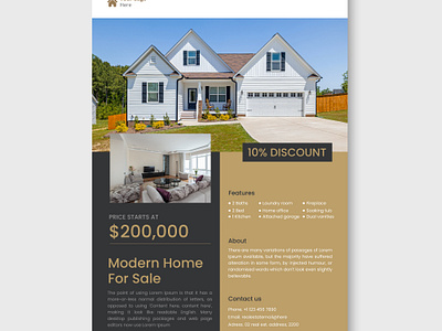 Modern professional Real estate flyer design adobe illustrator adobe photoshop creative flyer flyer flyer design flyer design for freepik flyers graphic design minimal flyer minimalist flyer modern flyer real estate flyer