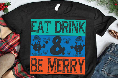 Eat drink be merry christmas mug design