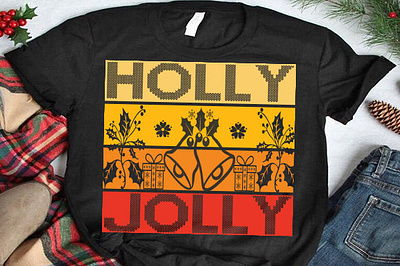 Holly jolly christmas mug design