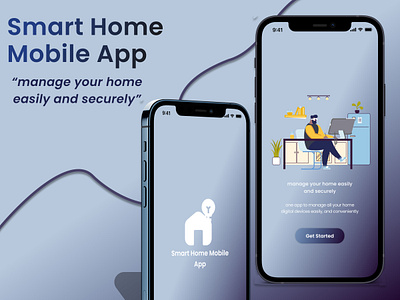 Smart Home Mobile App app designer mobileapp mockup productdesign uidesign uiux uxdesign wireframe