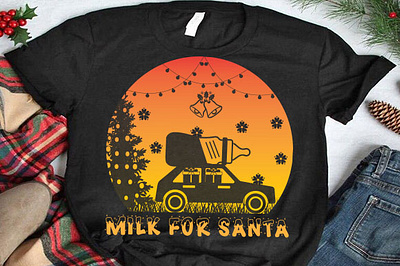 Milk for Santa christmas mug design